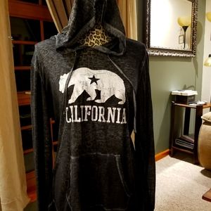 Size large hooded shirt